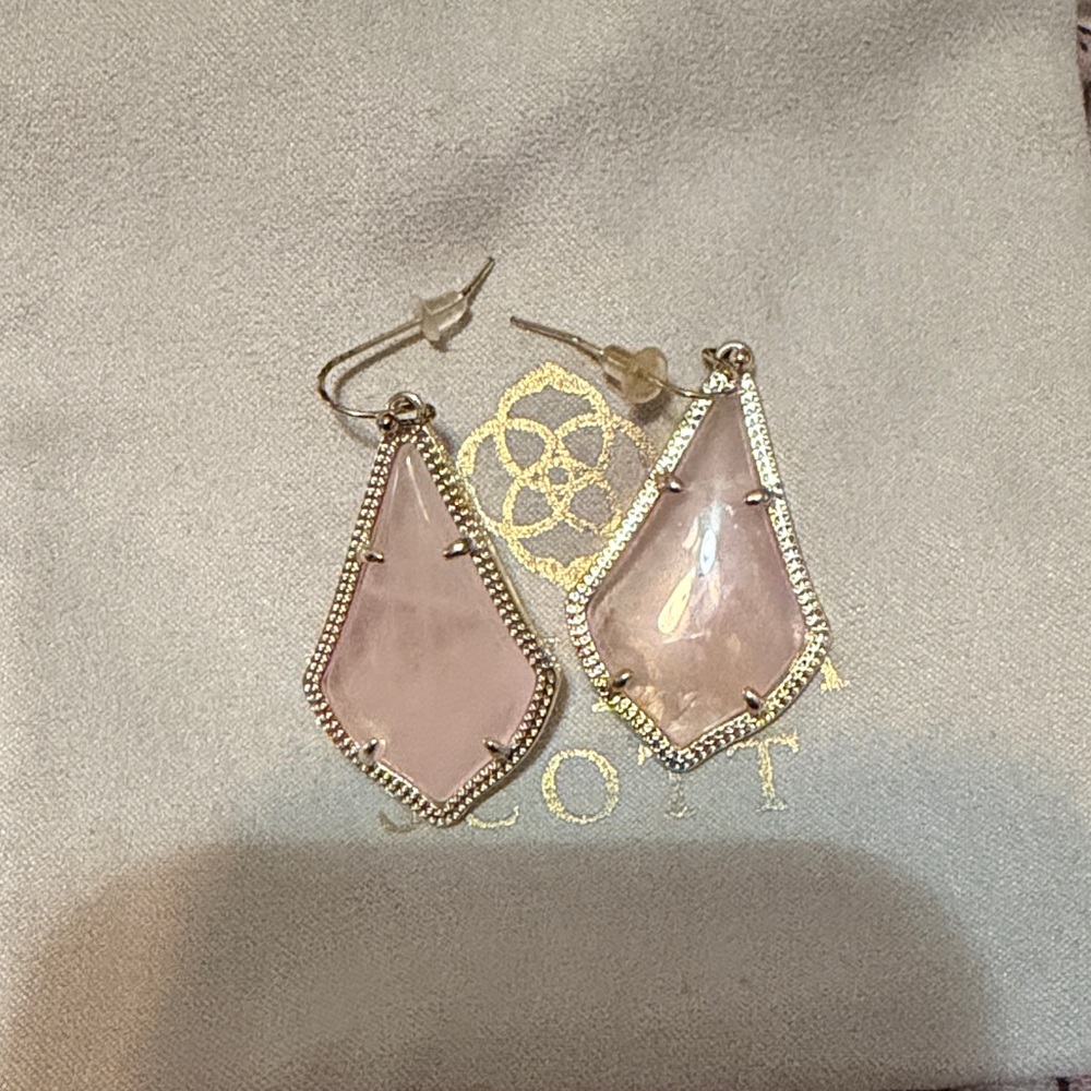 Kendra Scott Blush Pink Geometric Earrings